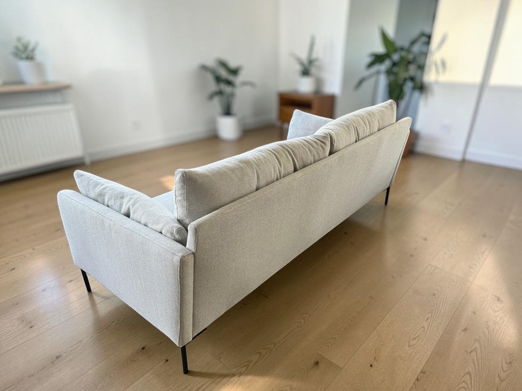 Contemporary 3-Seat Sofa – Light Grey