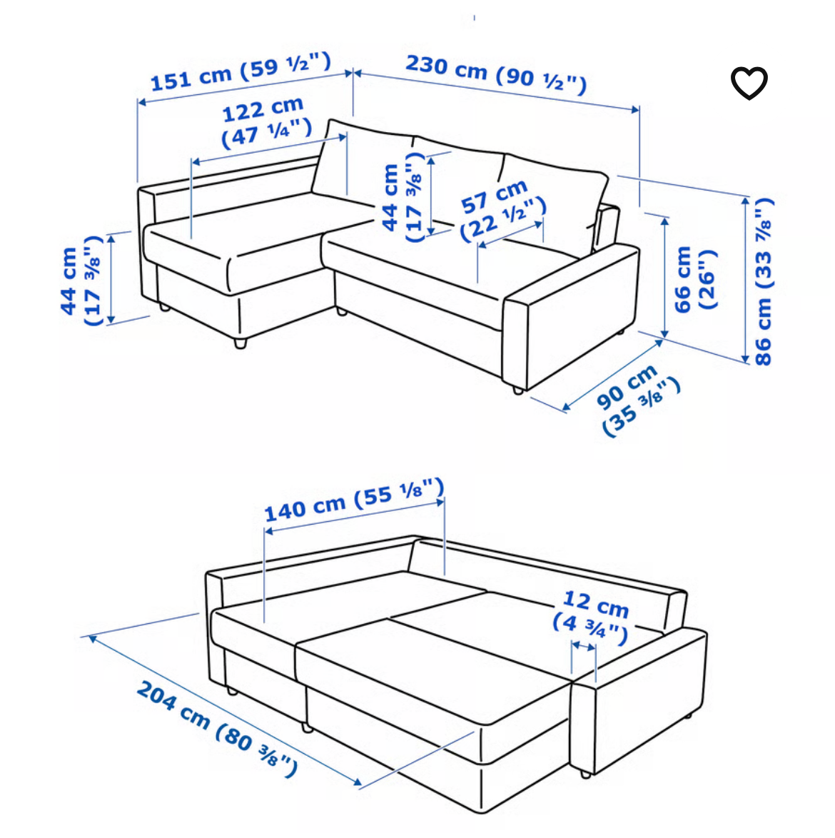 Friheten sofa bed