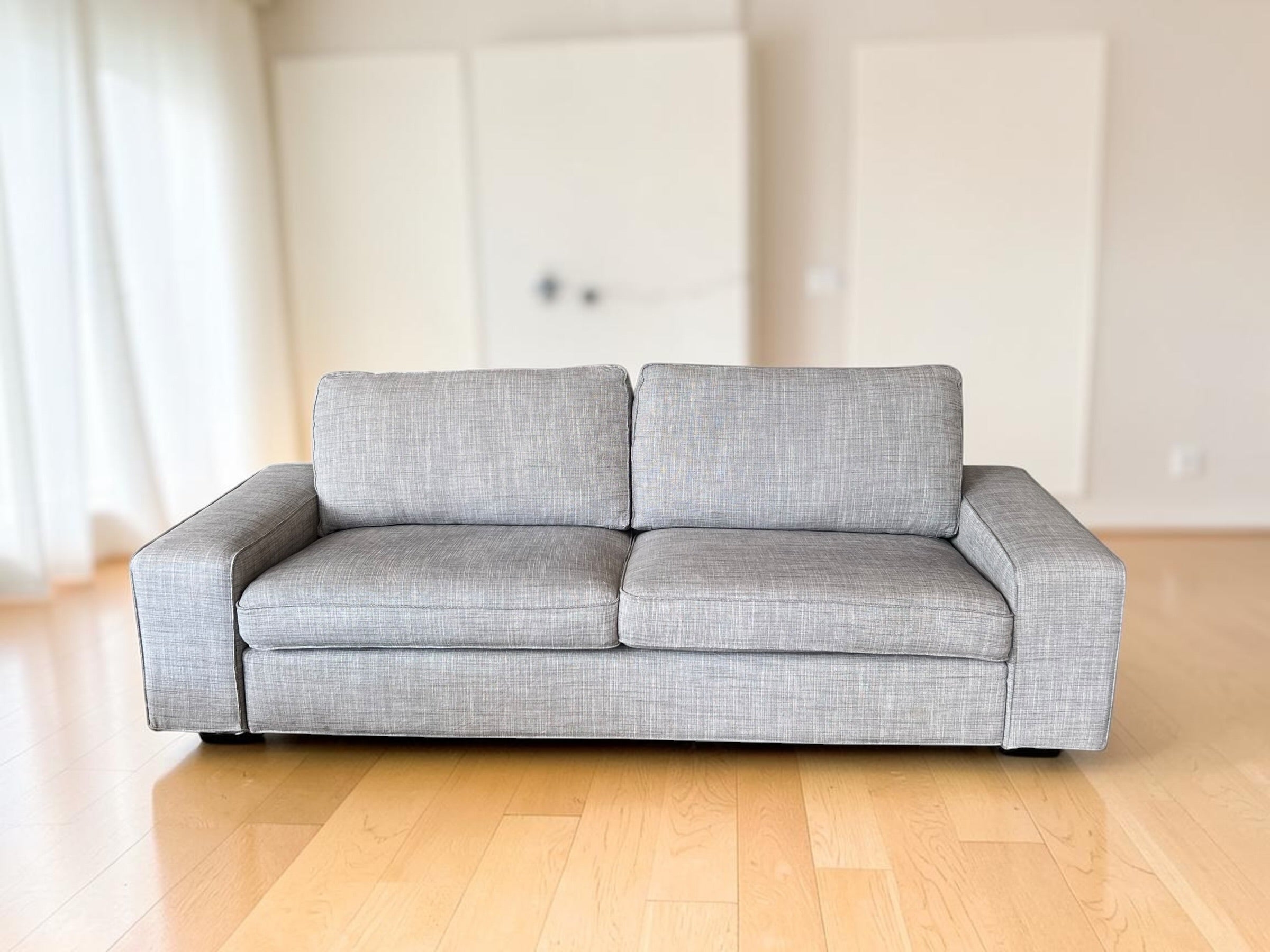 Living Room Sofa with Footstool