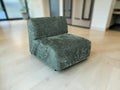 Minimalist Accent Lounge Chair – Olive / Forest Green