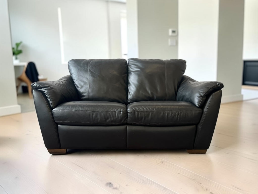Natural Leather 2-Seater Sofa (170cm)