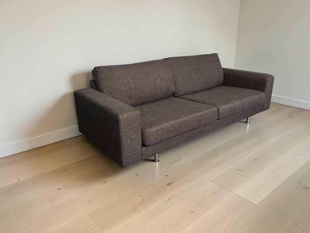 Modern Brown 3-Seater Sofa