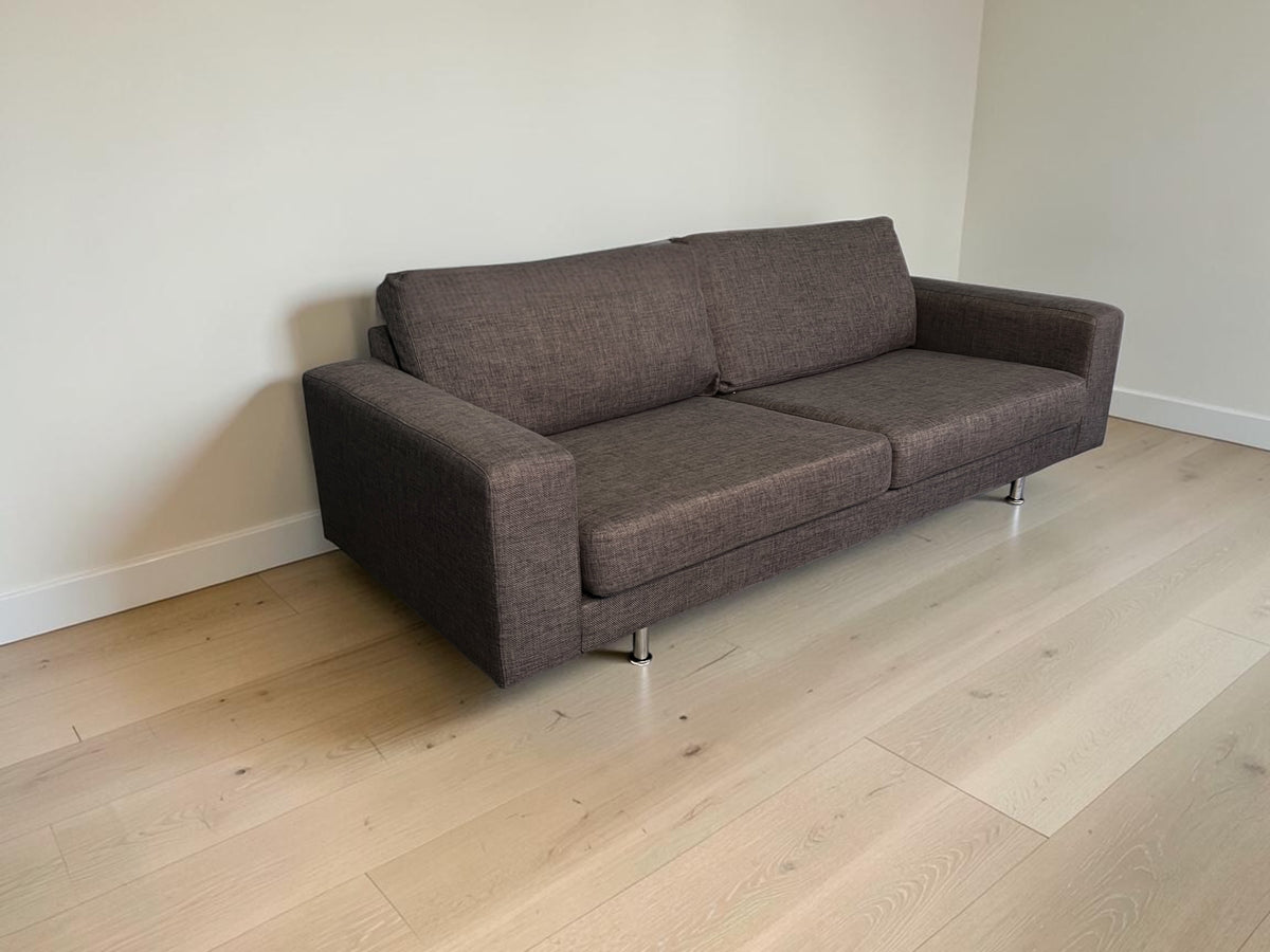 Modern Brown 3-Seater Sofa