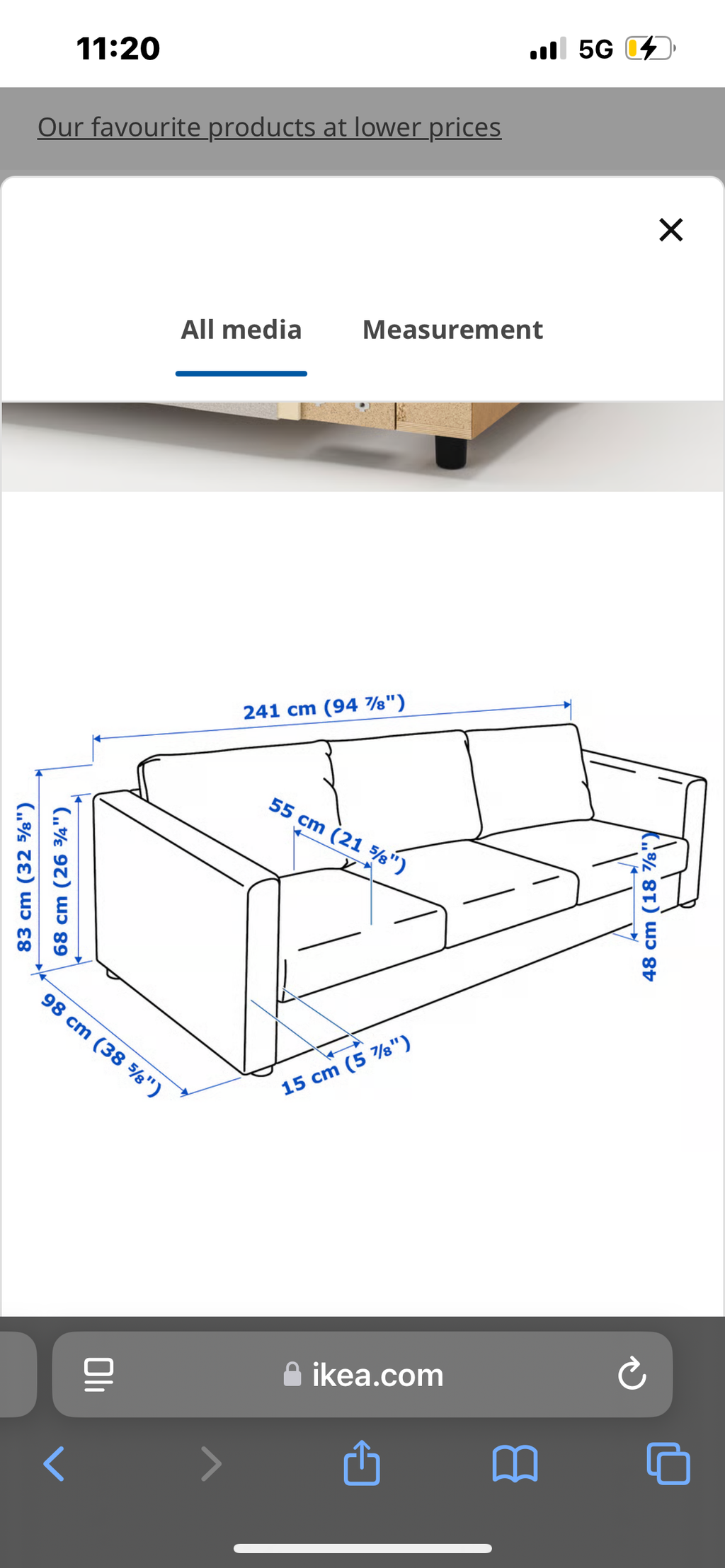 Dark green velvet sofa