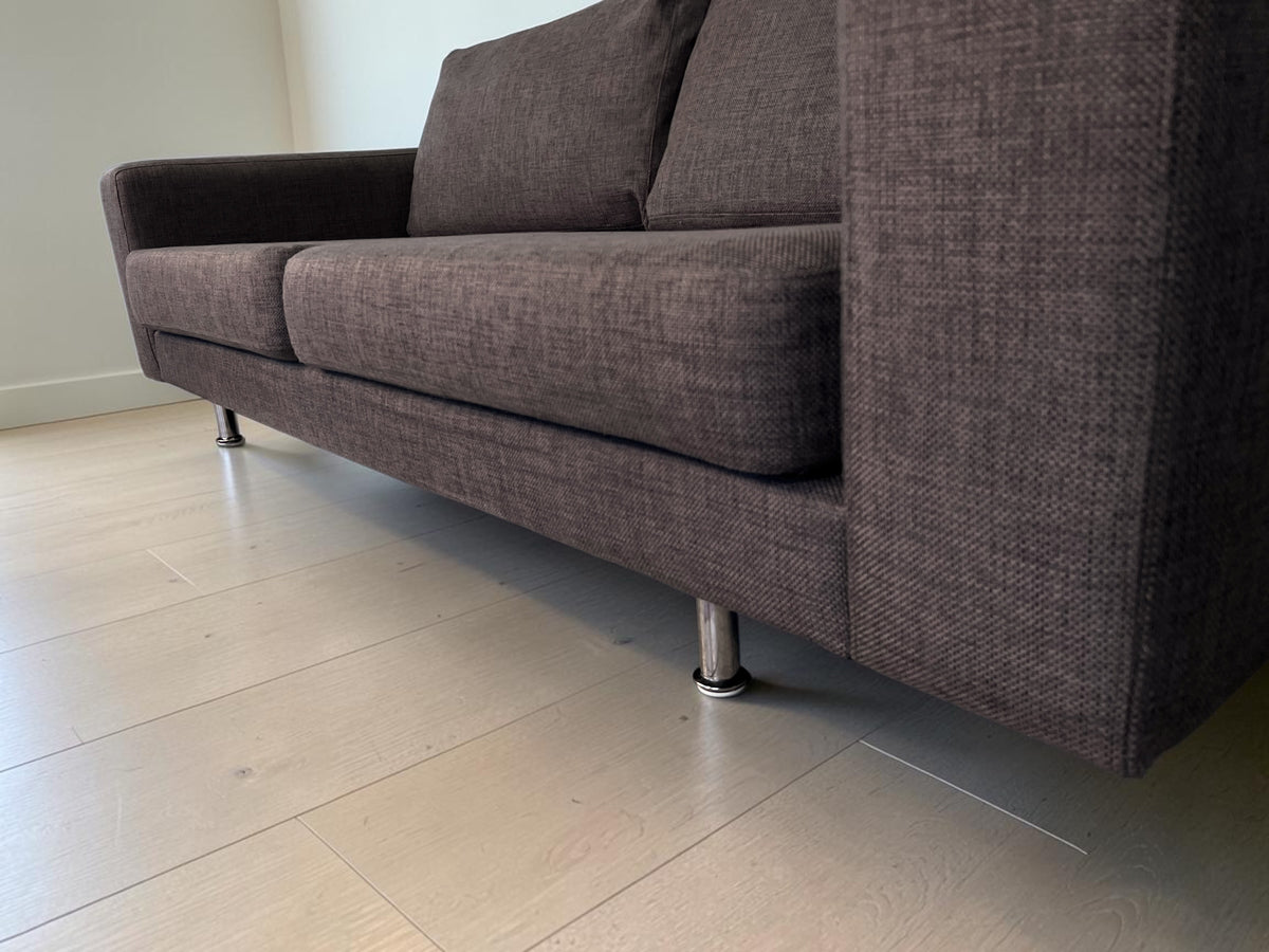 Modern Brown 3-Seater Sofa