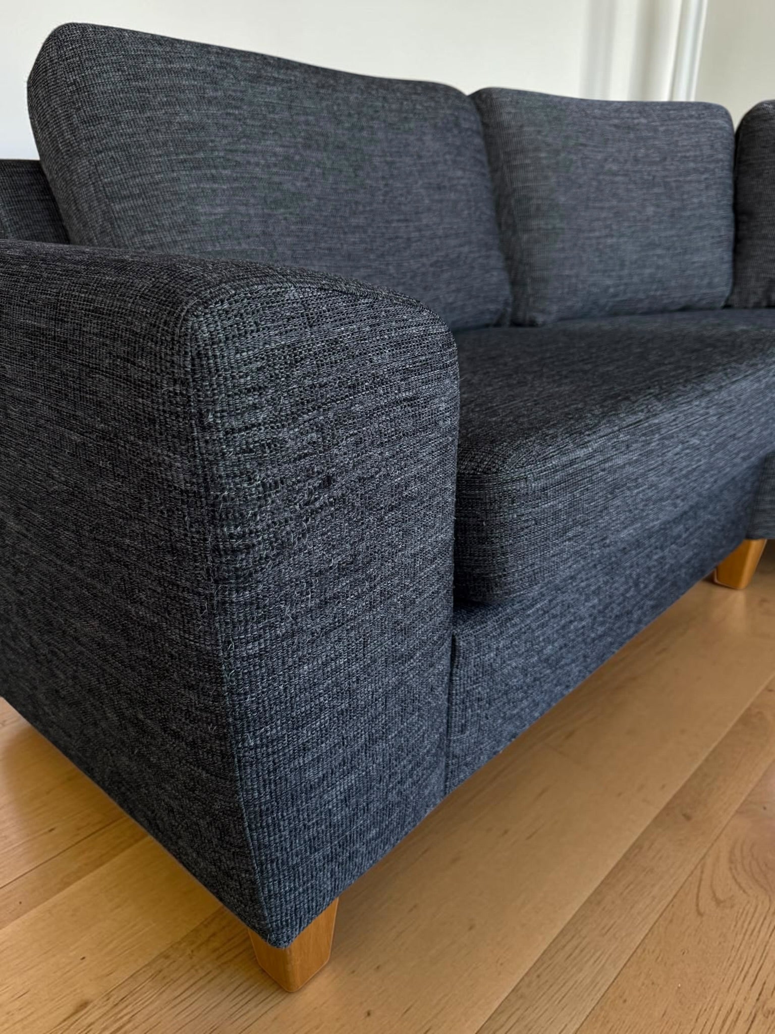Modern Dark Grey Corner Sectional