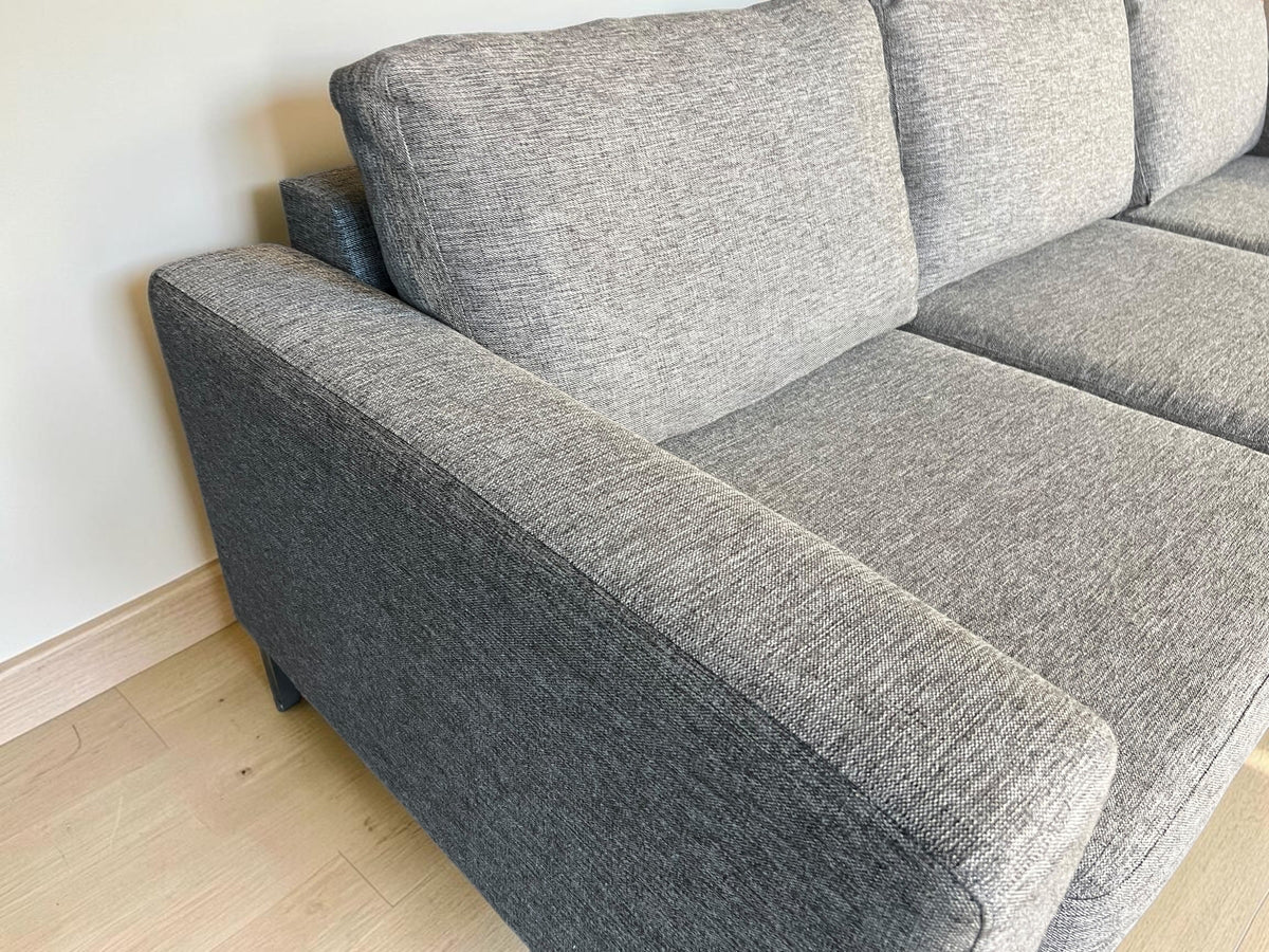 Grey Corner Sofa with Chaise – 240 x 150 cm