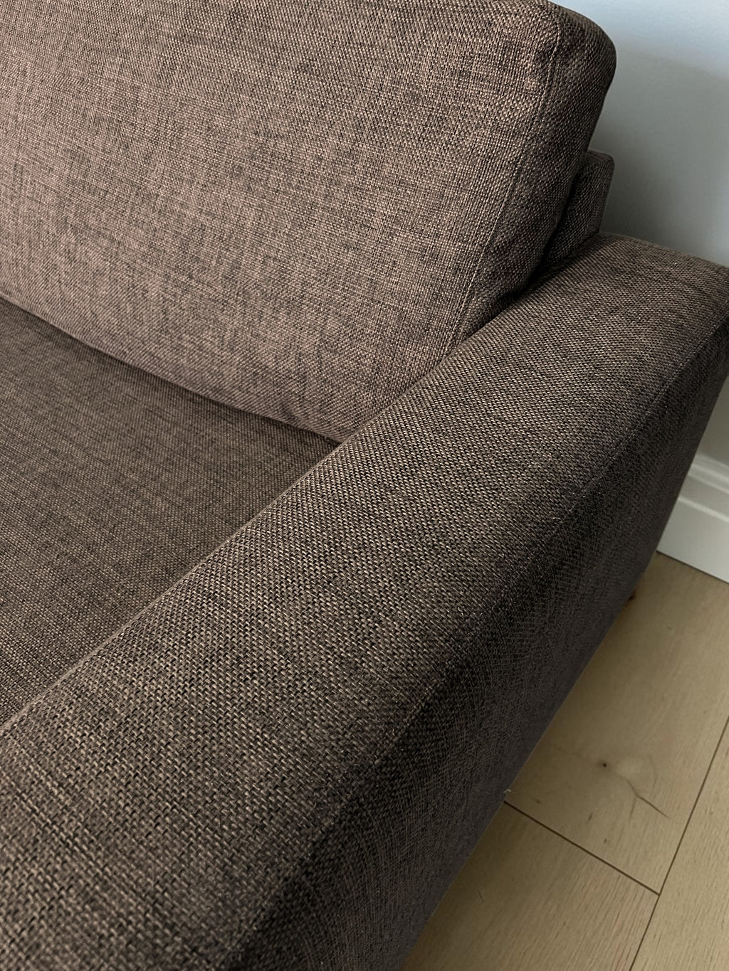 Modern Brown 3-Seater Sofa