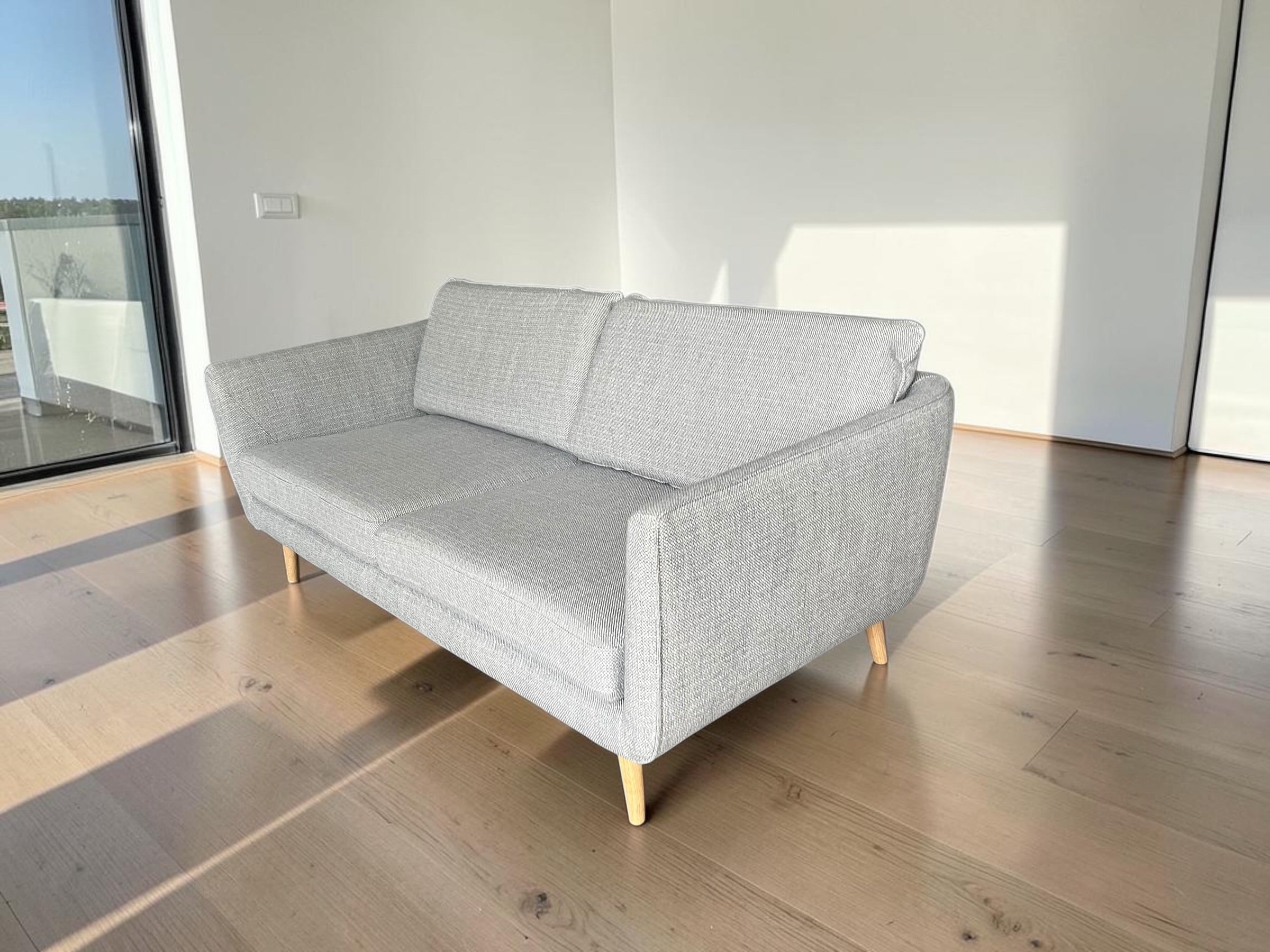 Stylish Svenska Hem 3-Seater Grey Sofa
