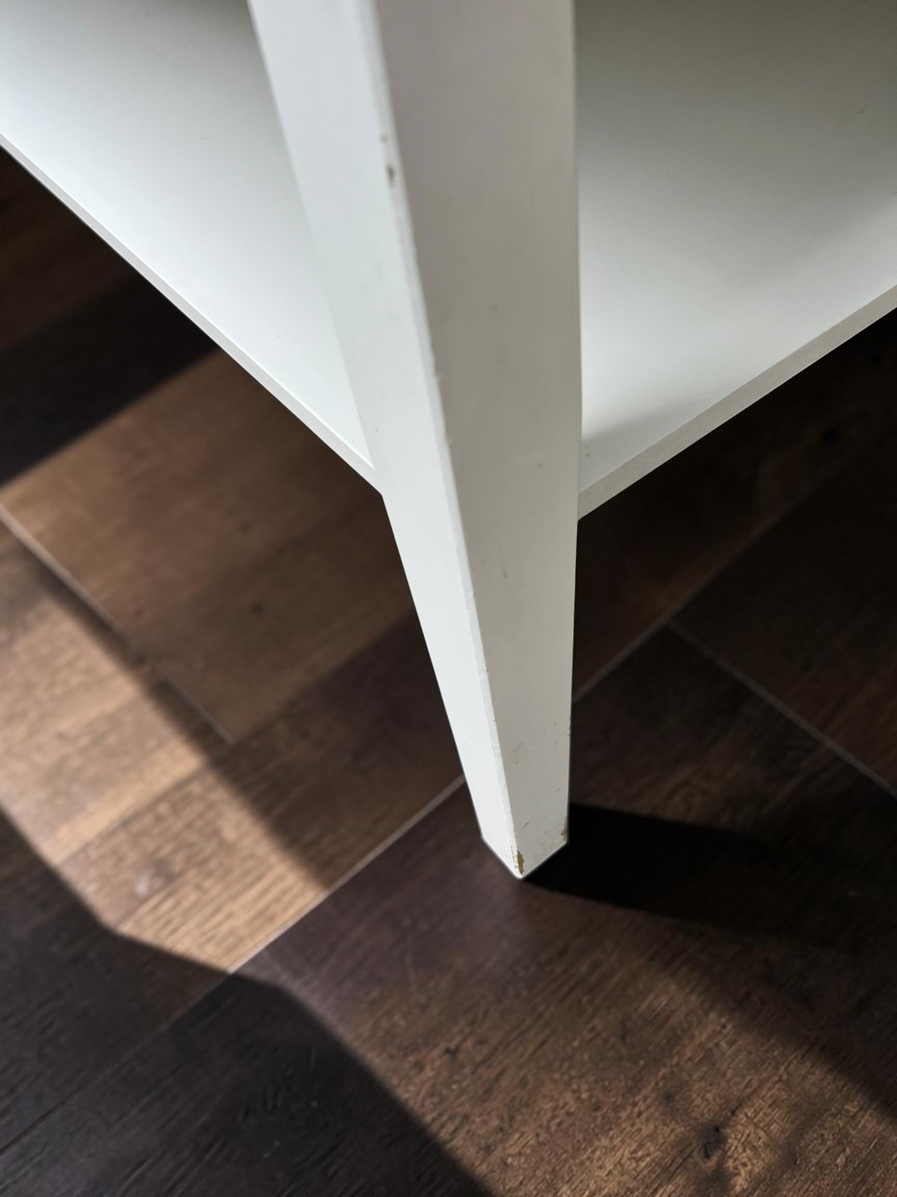 Elegant White Coffee Table with 3 Drawers & Lower Shelf