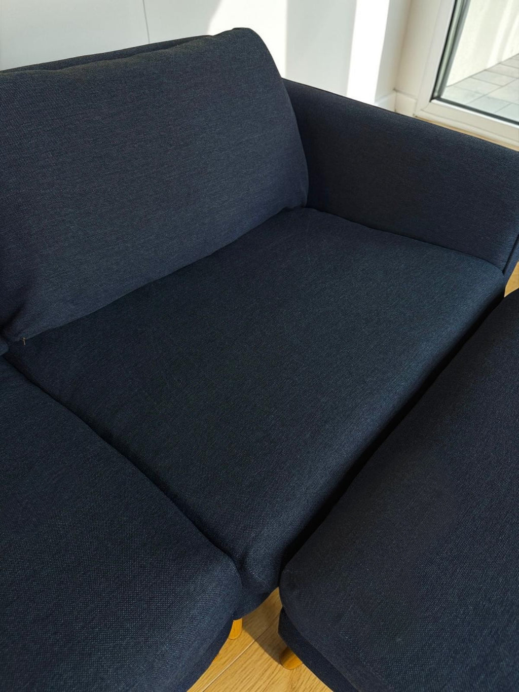 Premium Extra-Large Sofa with Movable Ottoman (300x100 cm) – Goose Down Filling