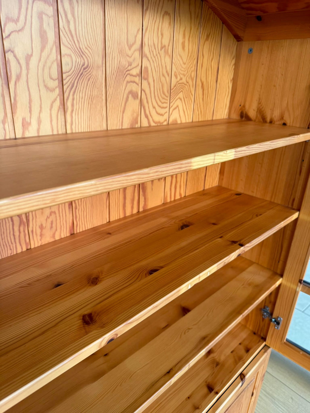 Solid Pine Display Cabinet