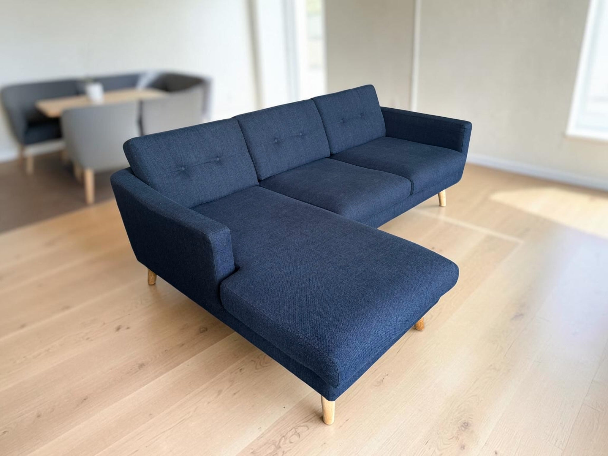 Corner Sofa – Deep Blue