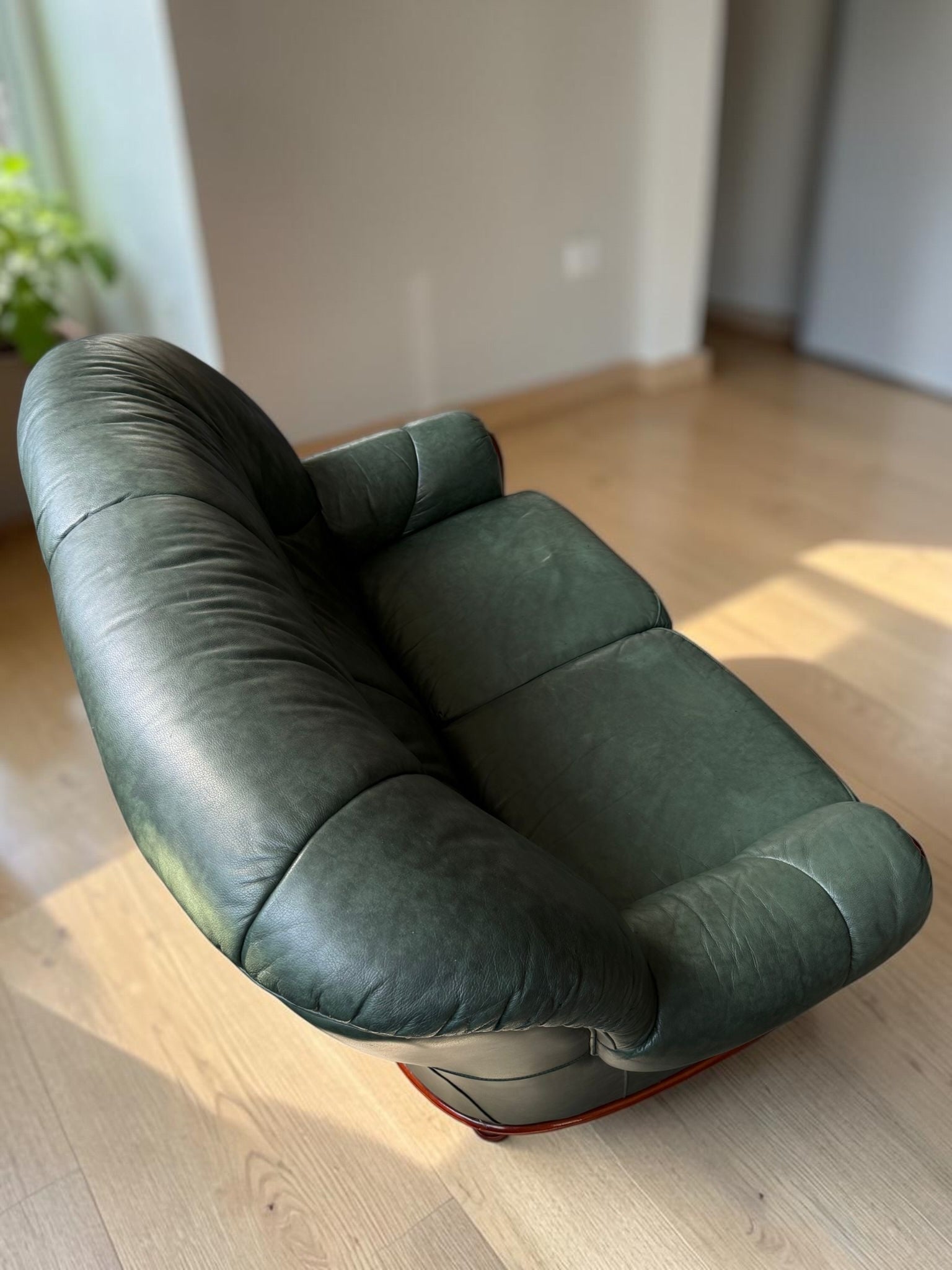 Small leather sofa
