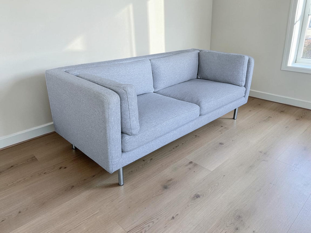 Minimalist Gray 3-Seater Sofa (210x90cm)