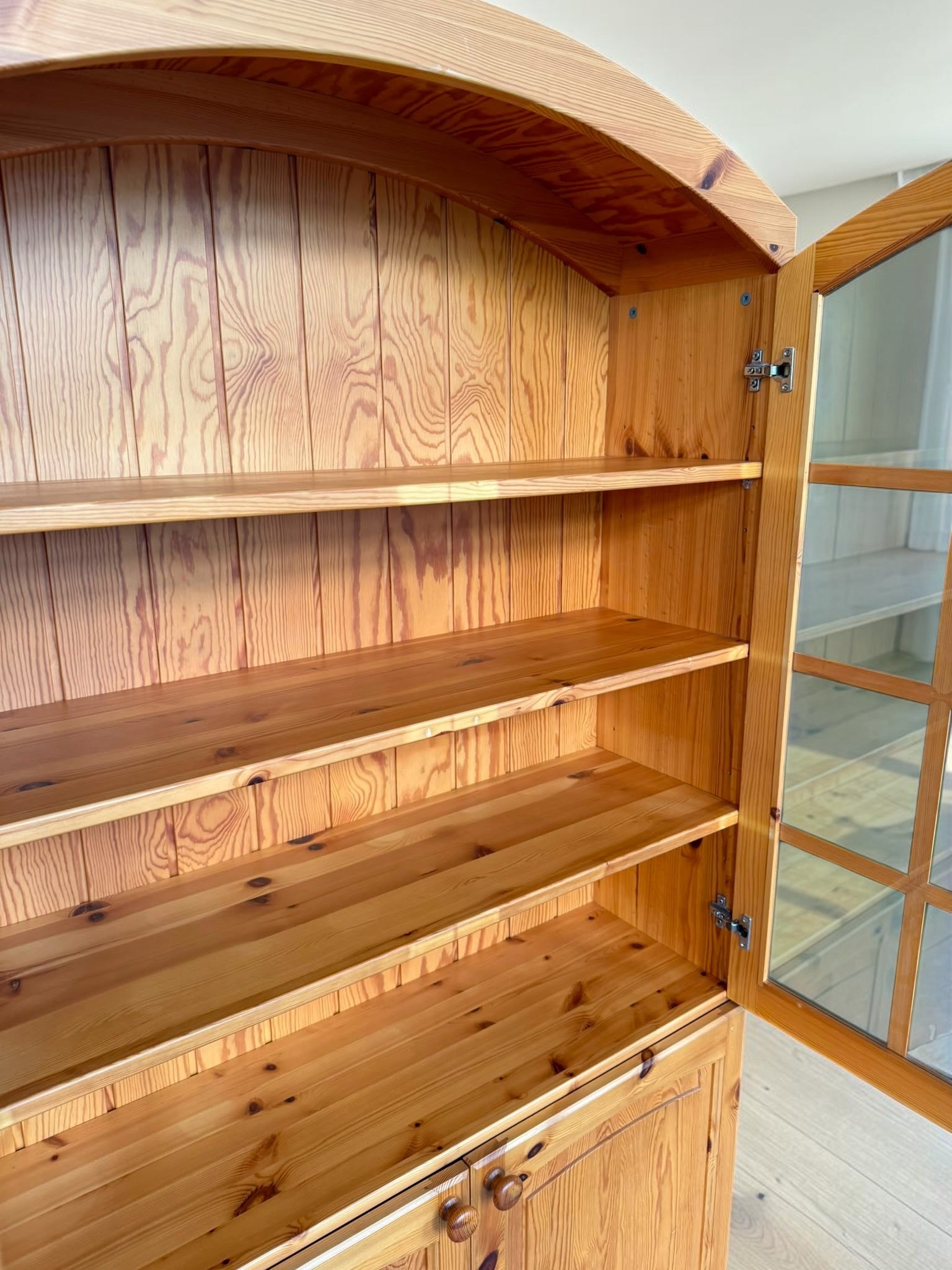 Solid Pine Display Cabinet