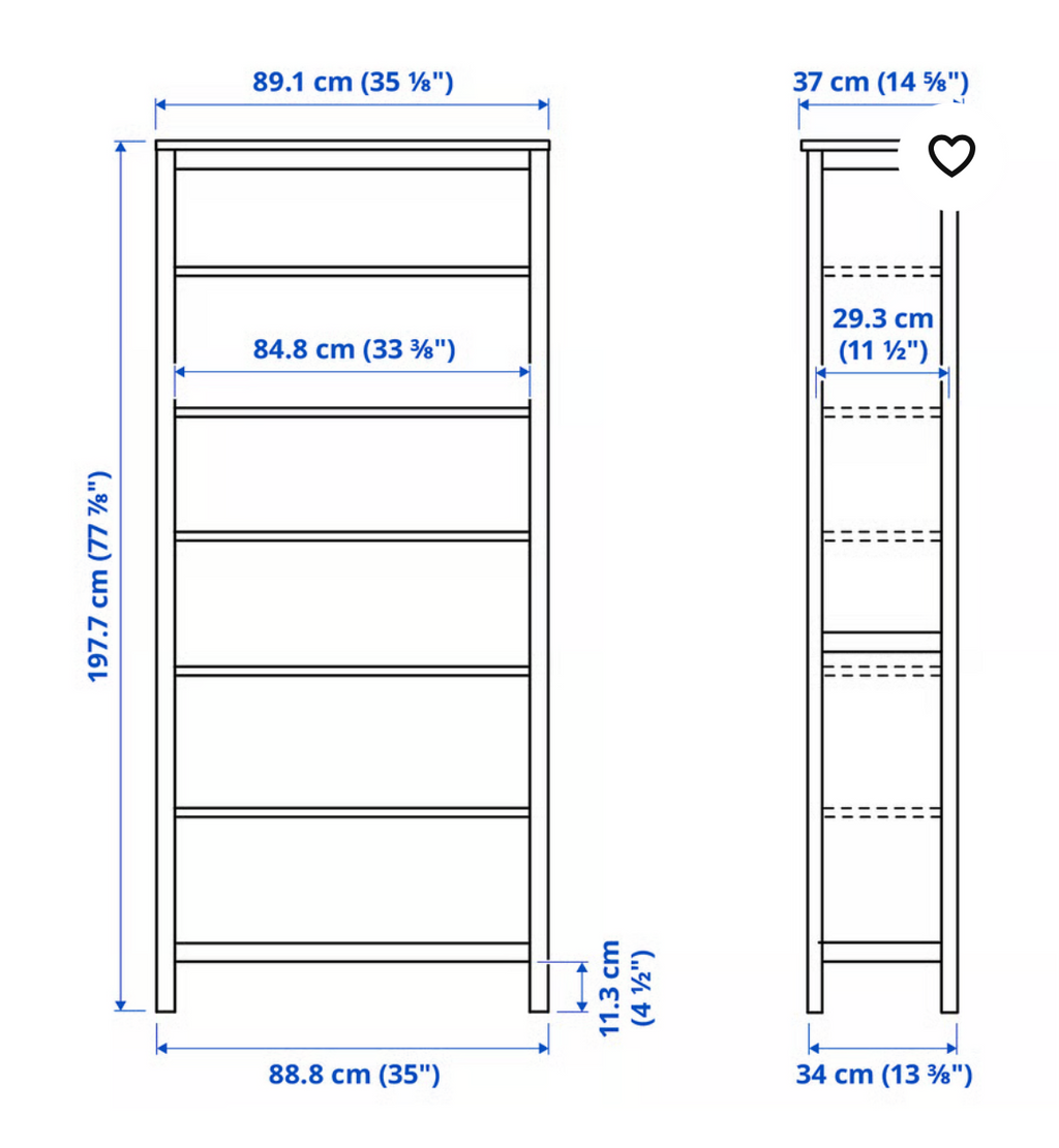 HEMNES Bookshelf