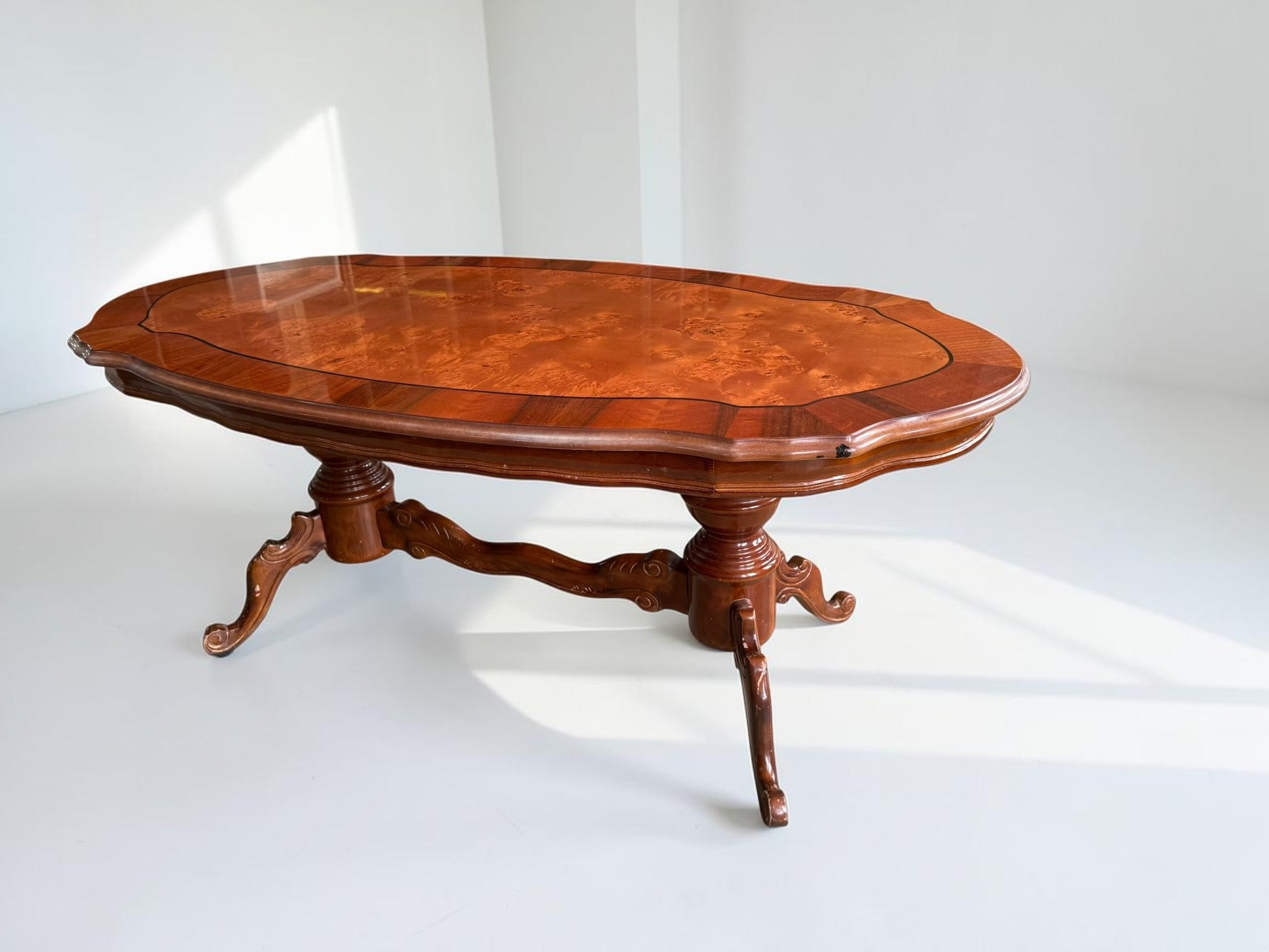 Wood coffee table