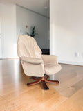Genuine Leather Recliner Lounge Chair