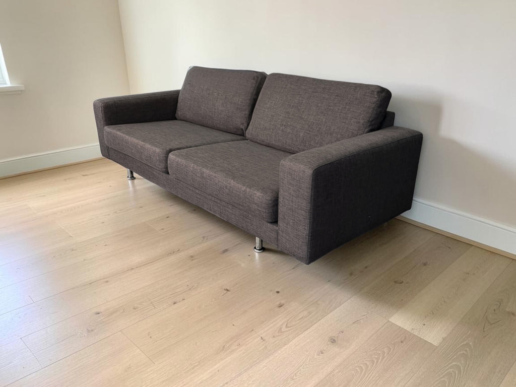 Modern Brown 3-Seater Sofa