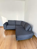 Modern Dark Grey Corner Sectional