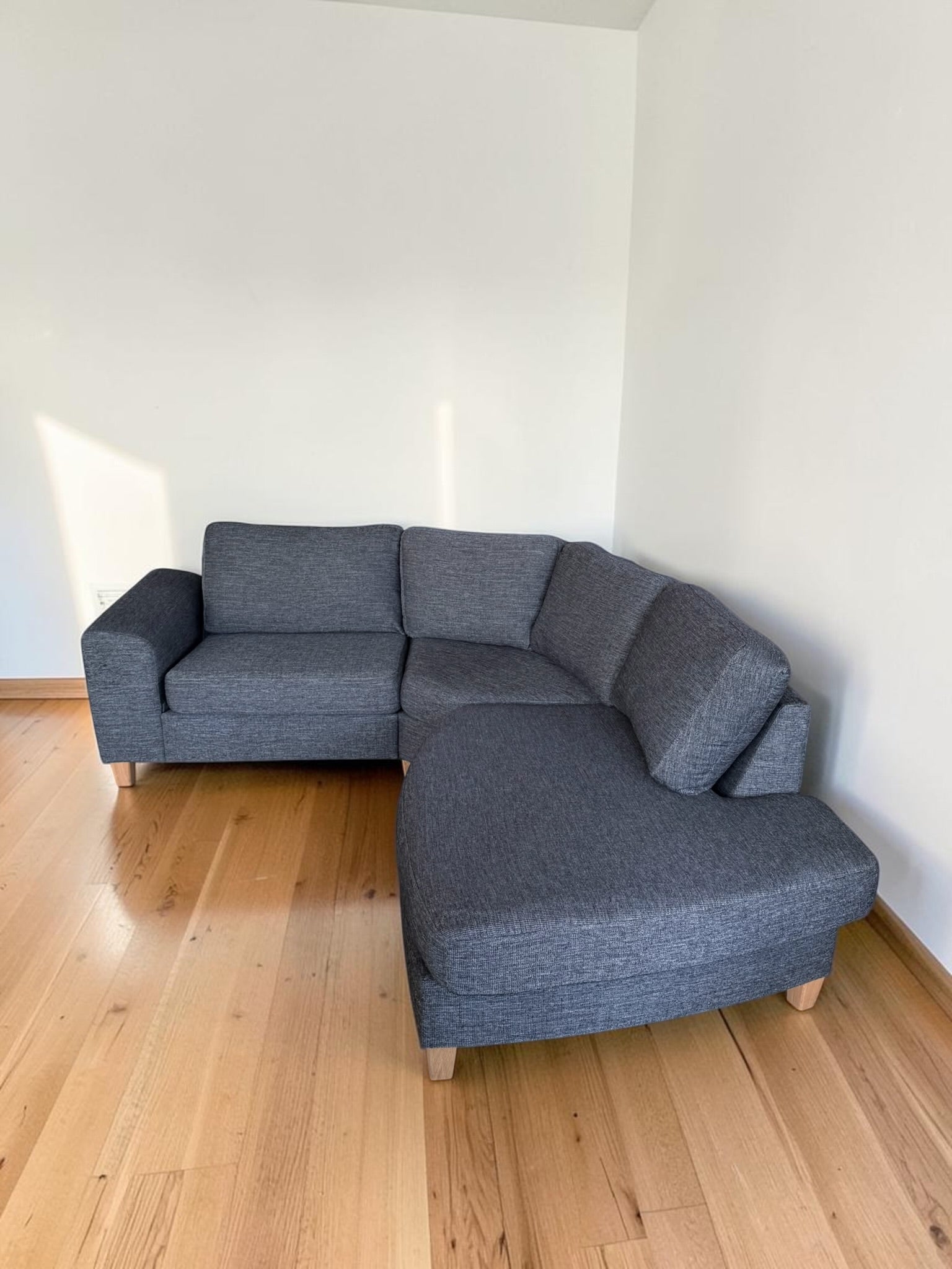 Modern Dark Grey Corner Sectional