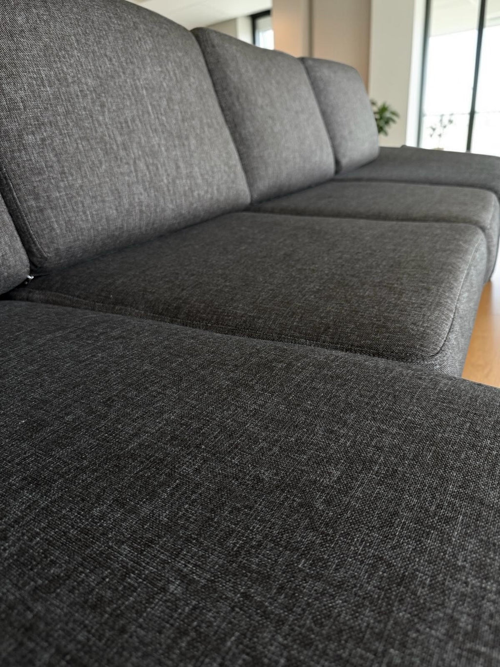 Ultra-Spacious Sectional Sofa with Moveable Footstool