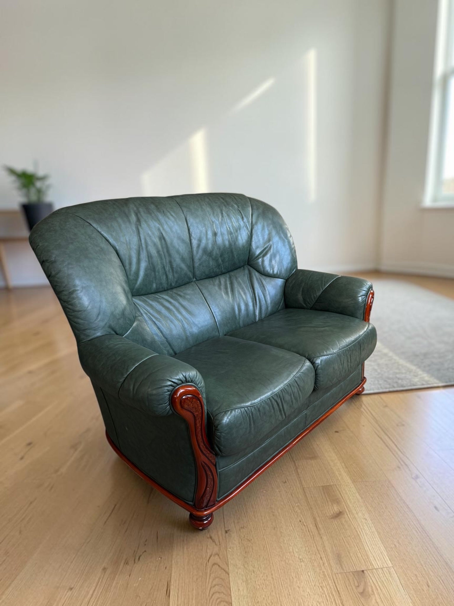 Small leather sofa