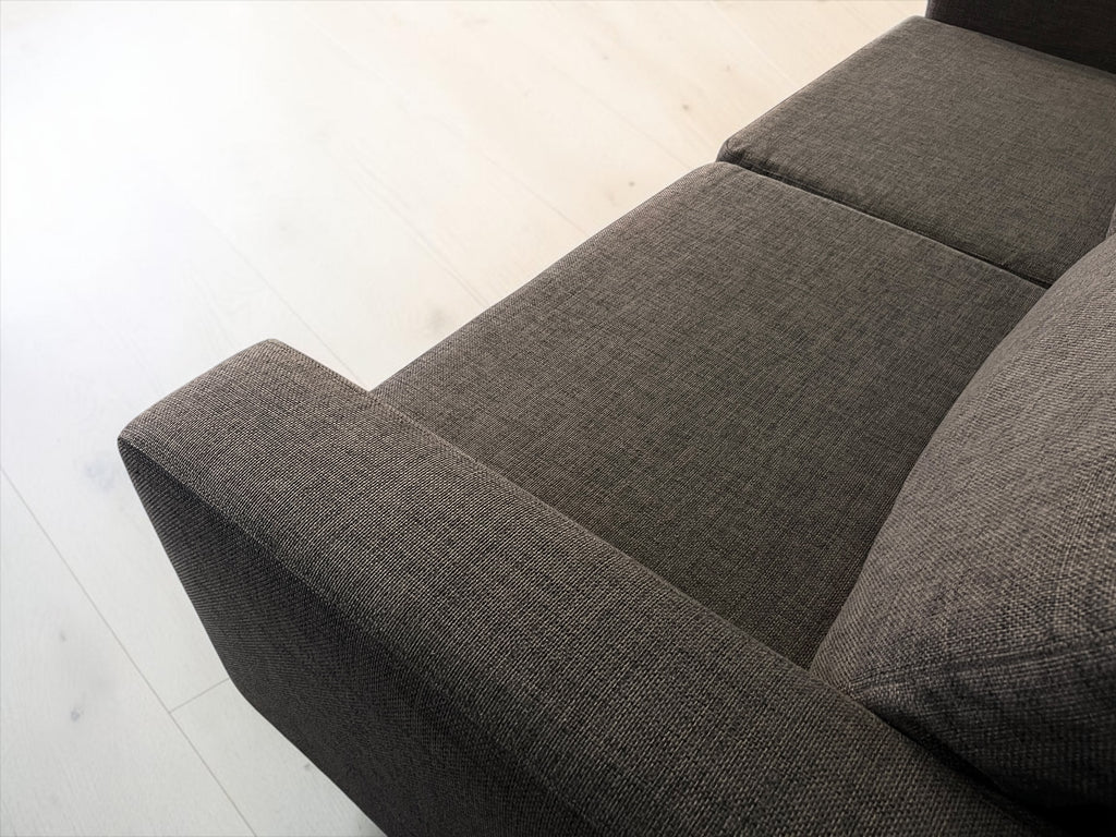 Modern Brown 3-Seater Sofa