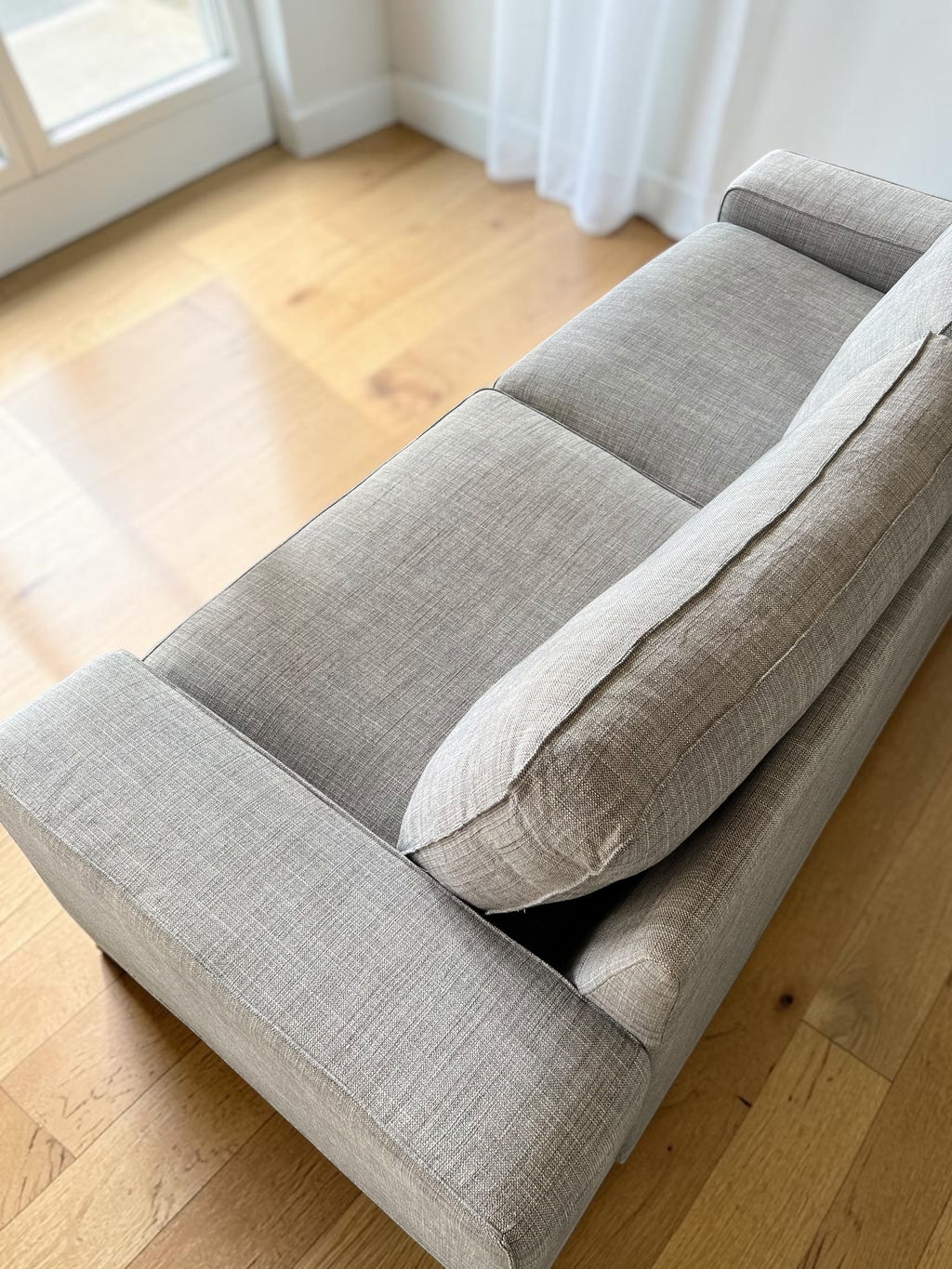 Living Room Sofa with Footstool