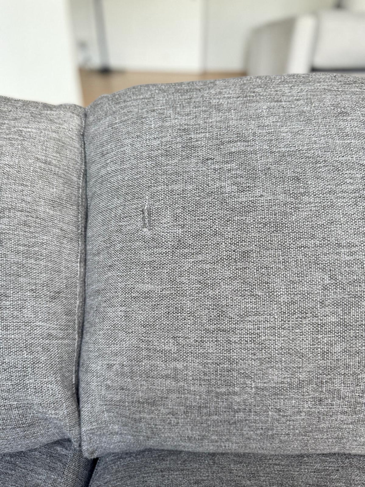 Modern Corner Sofa – Light Gray (290 cm)