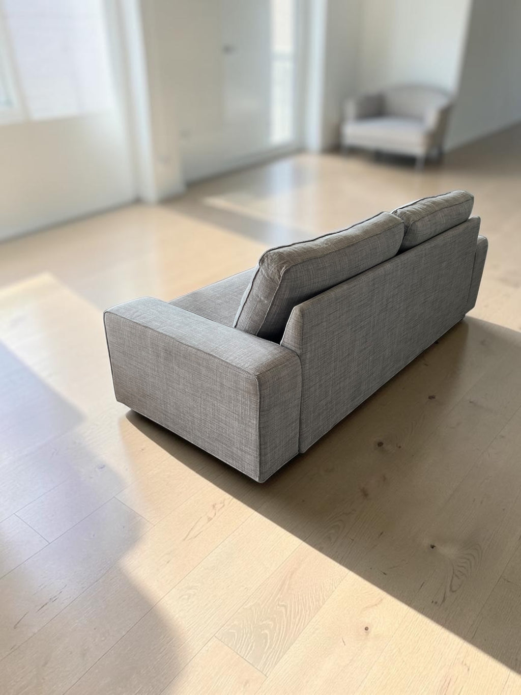 Living Room Sofa with Footstool