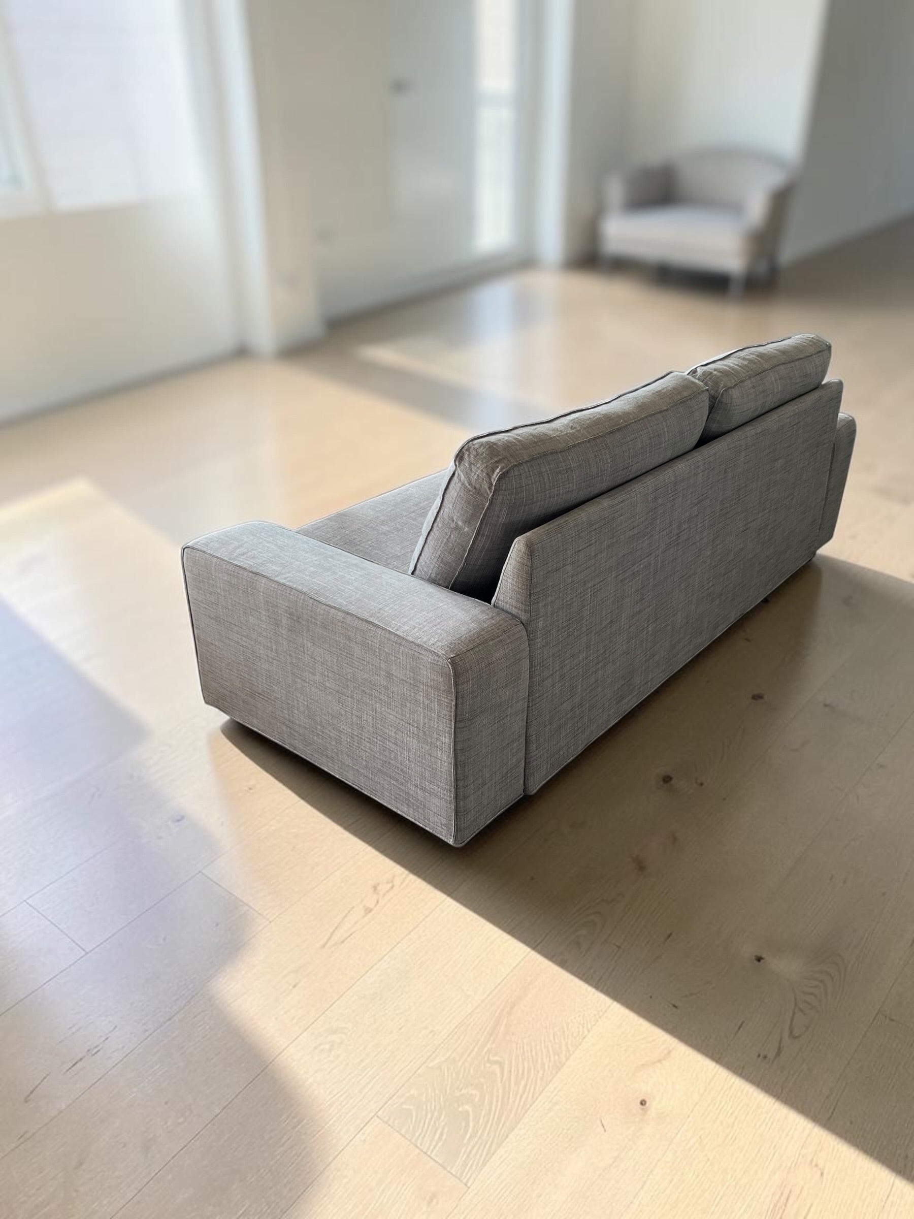 Living Room Sofa with Footstool