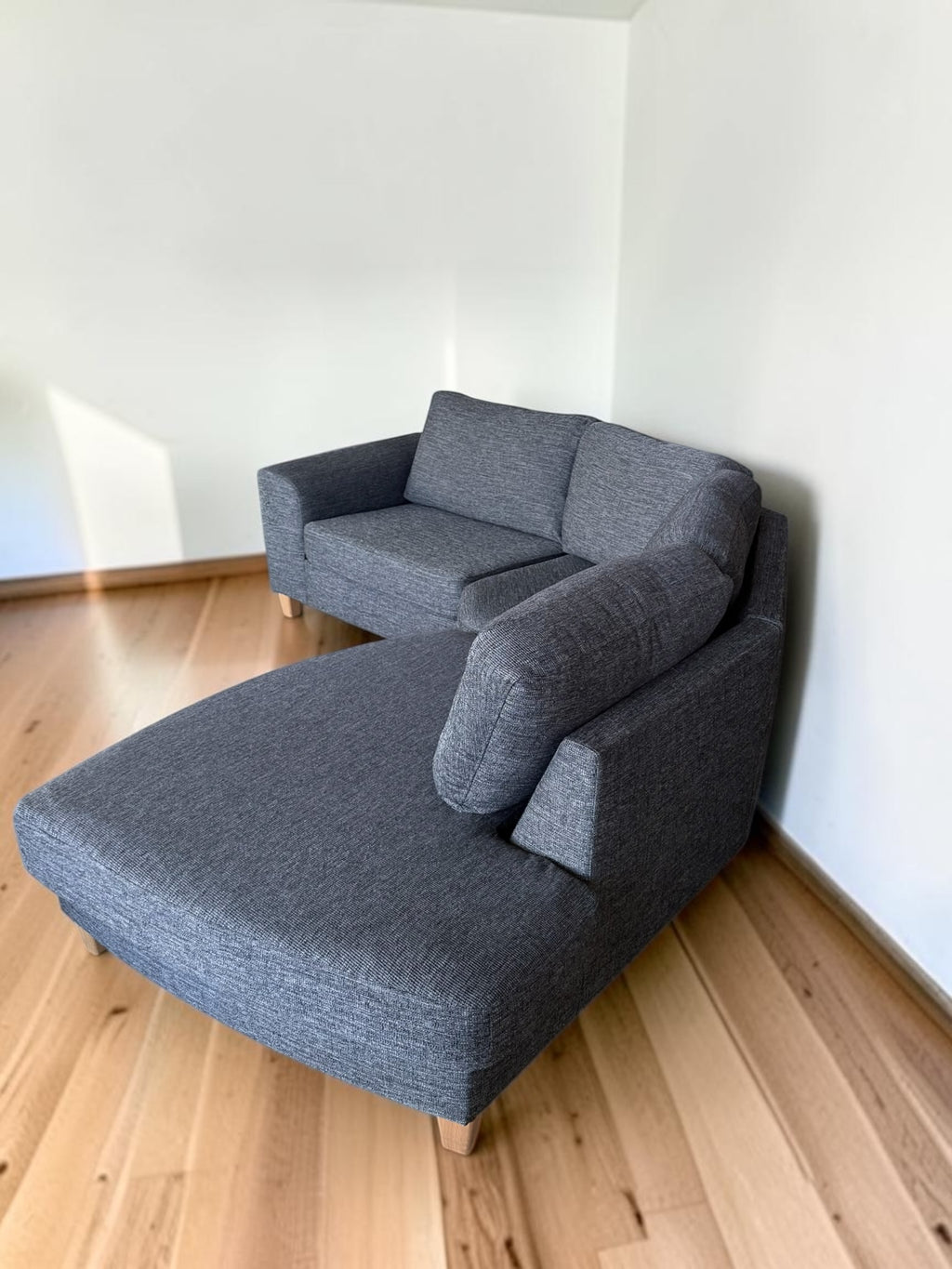 Modern Dark Grey Corner Sectional