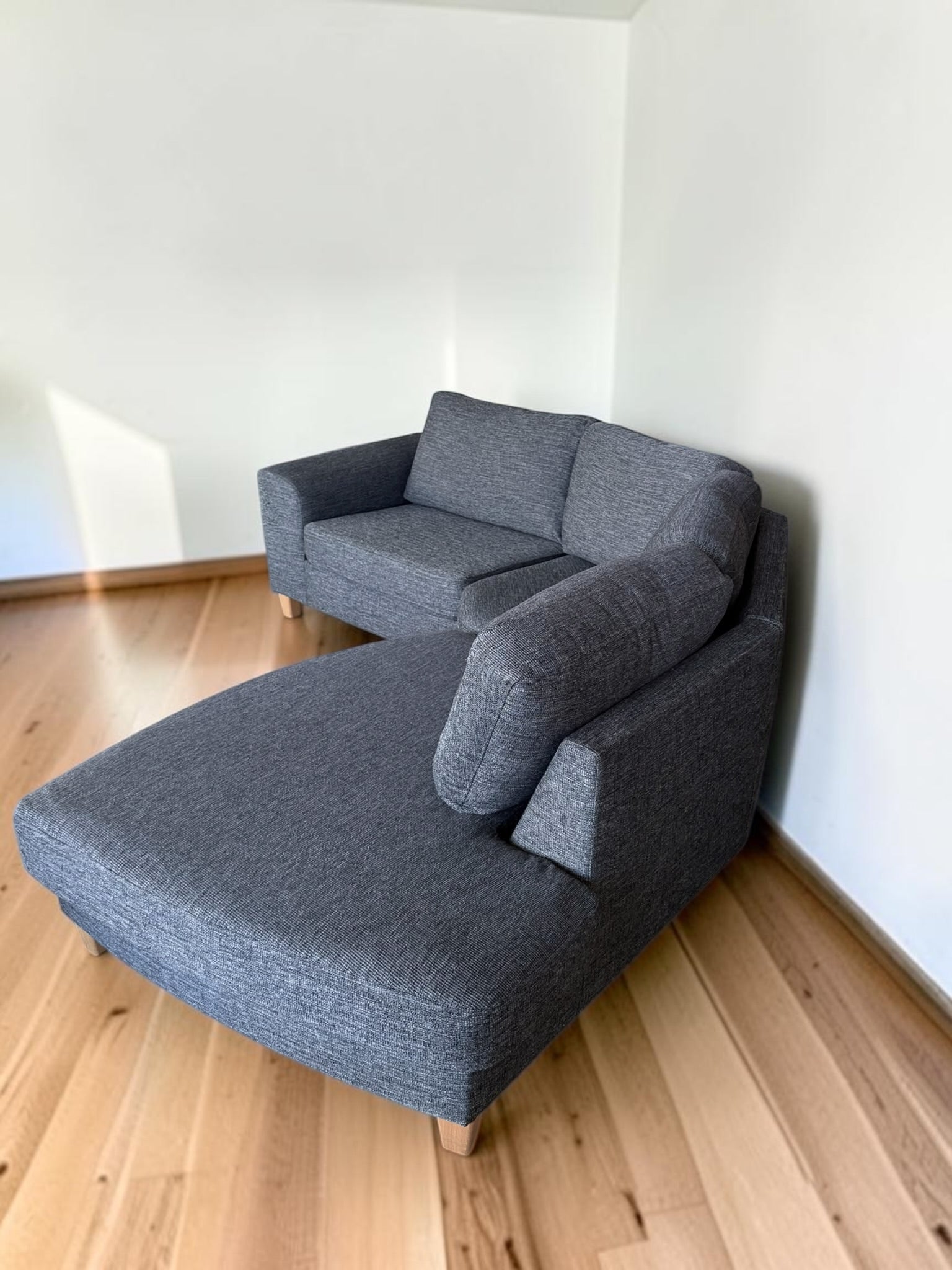 Modern Dark Grey Corner Sectional