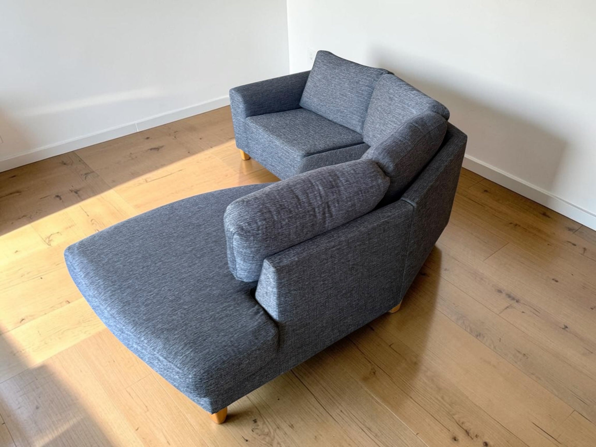 Modern Dark Grey Corner Sectional