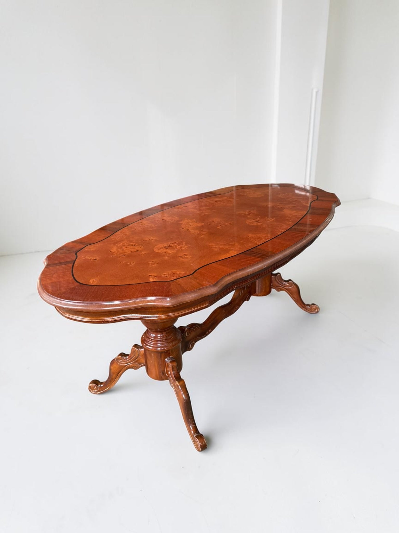 Wood coffee table