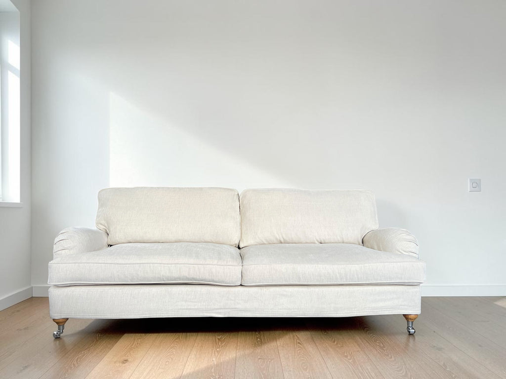 Beautiful & Ultra-Comfortable Beige Sofa (220 x 90 cm)