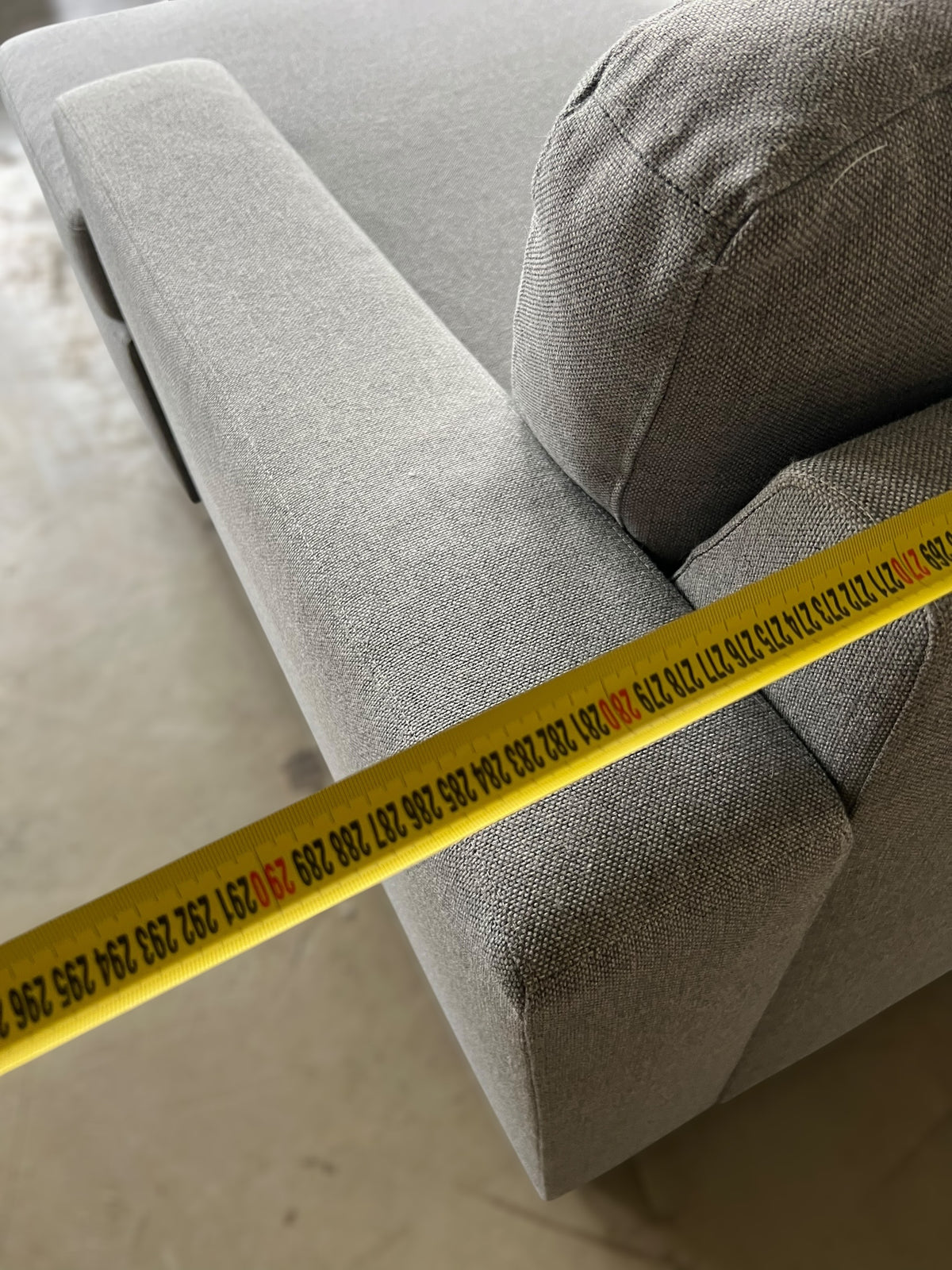 Spacious Light Grey U-Shaped Corner Sofa