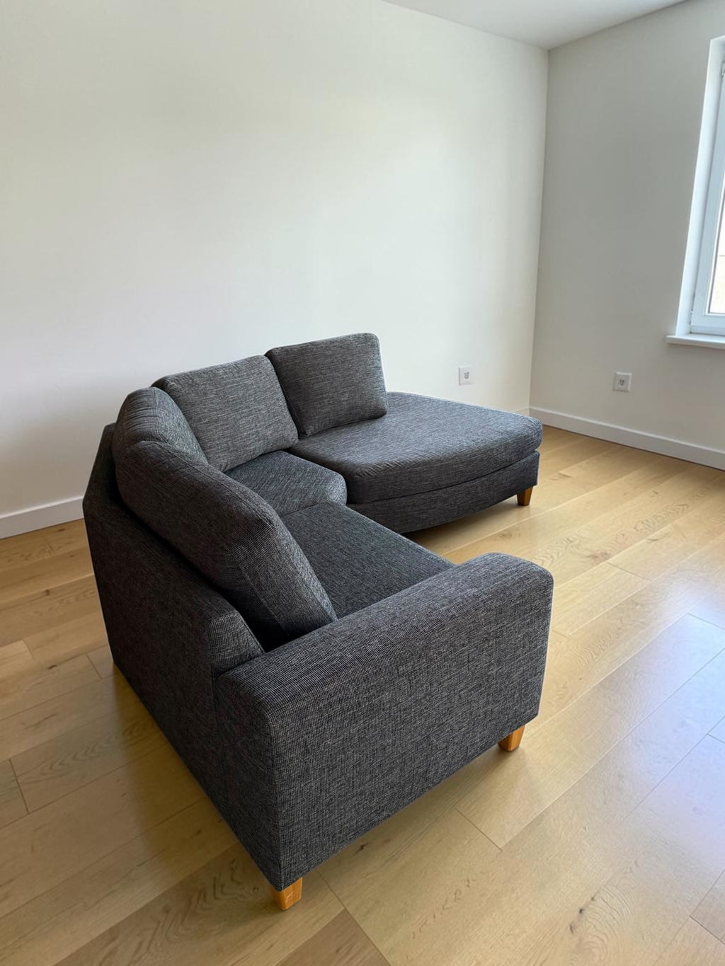 Modern Dark Grey Corner Sectional