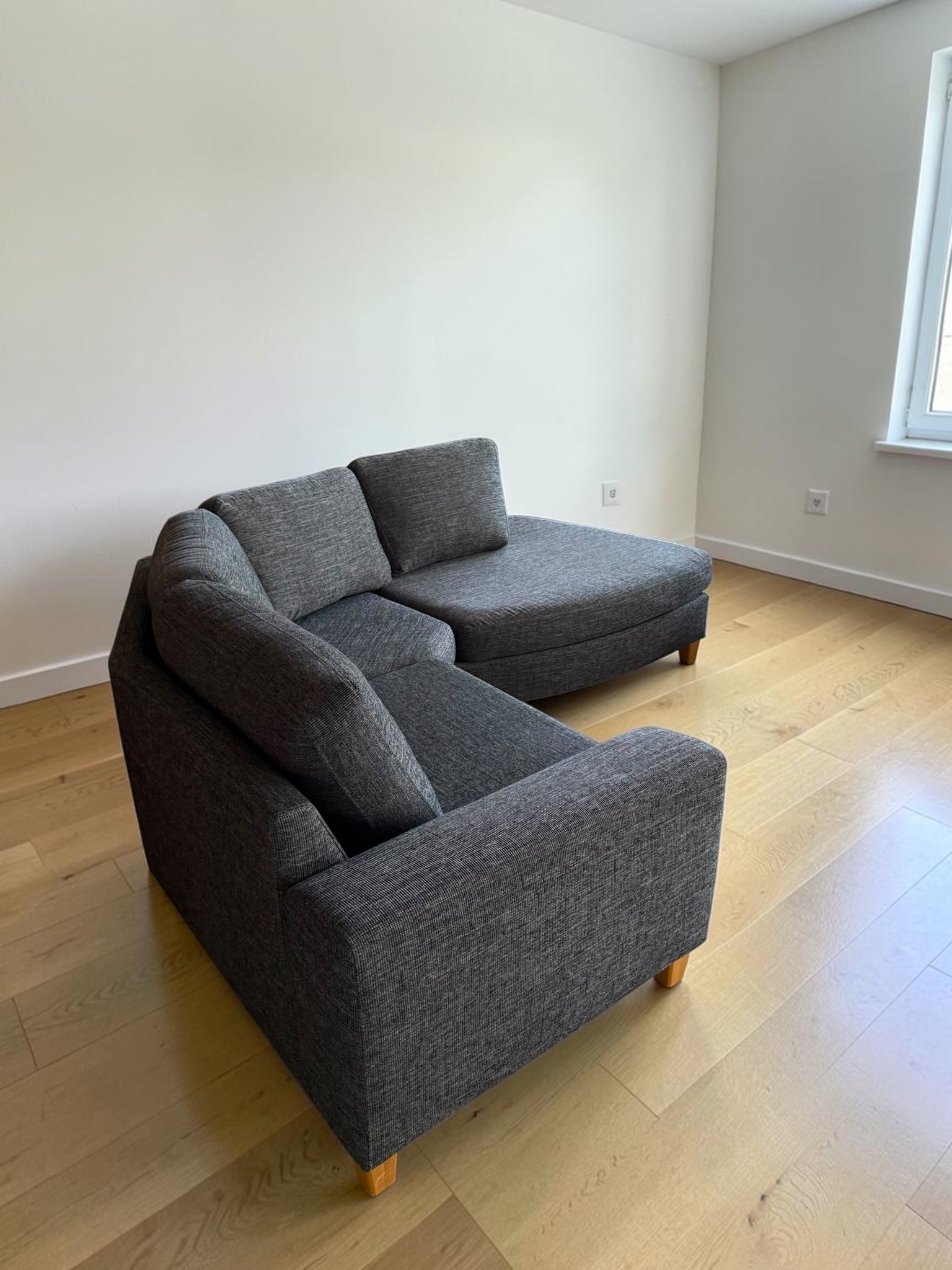 Modern Dark Grey Corner Sectional