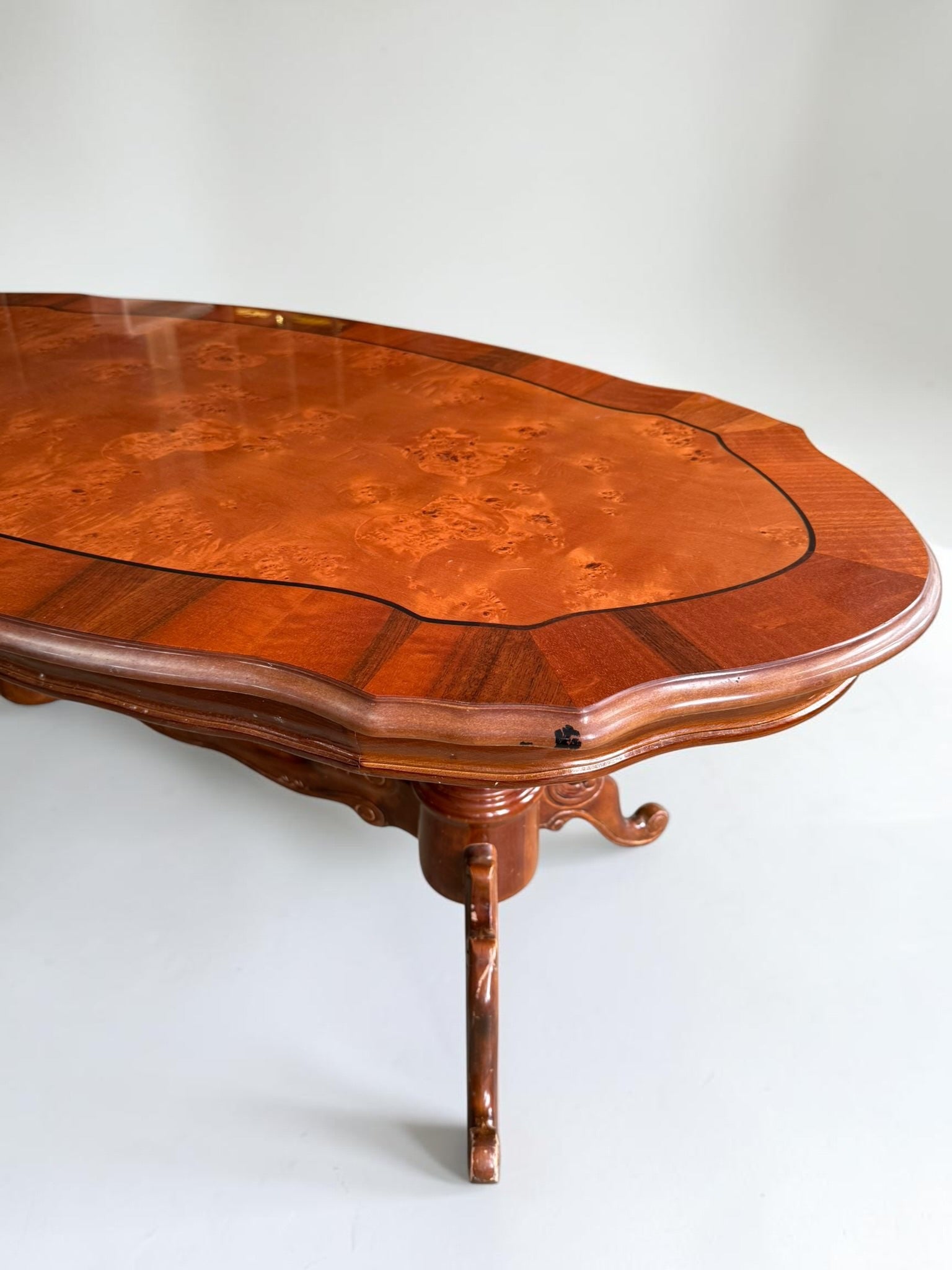 Wood coffee table