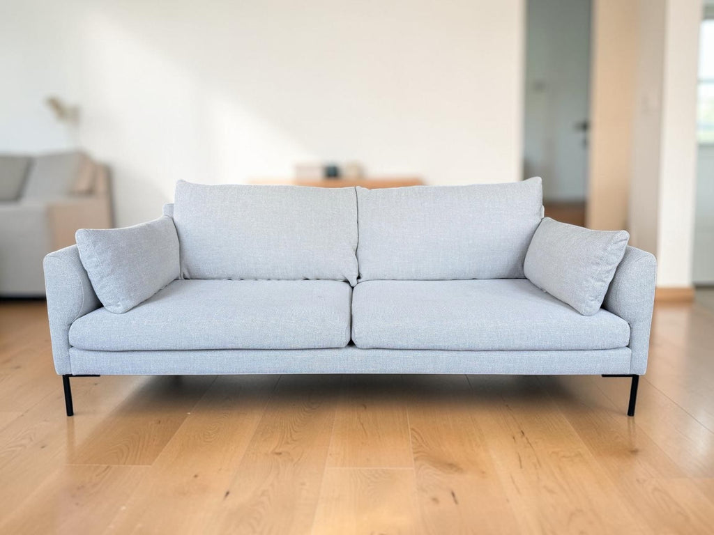 Contemporary 3-Seat Sofa – Light Grey