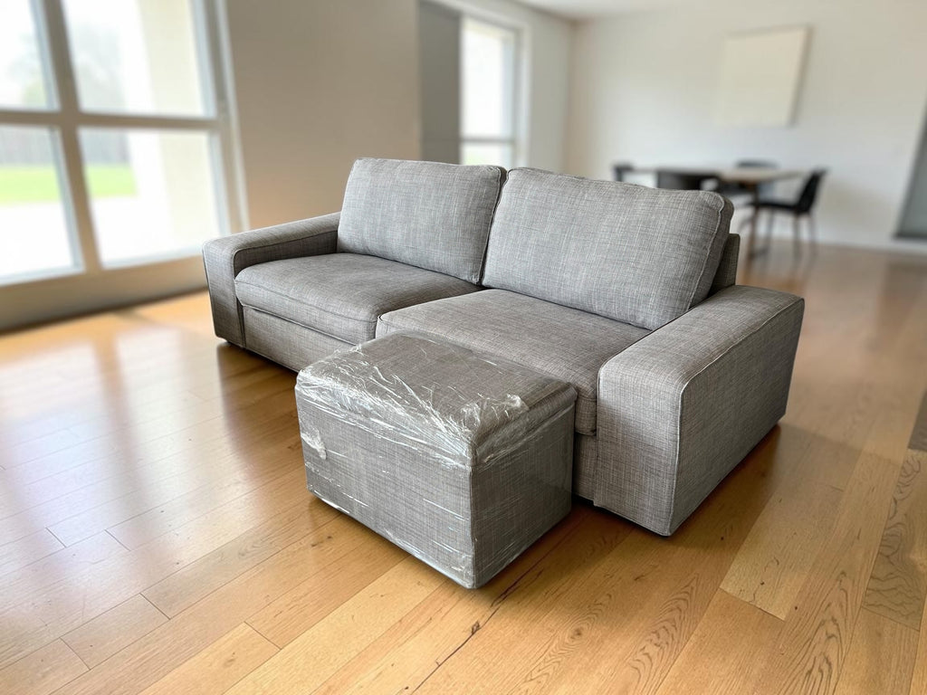 Living Room Sofa with Footstool