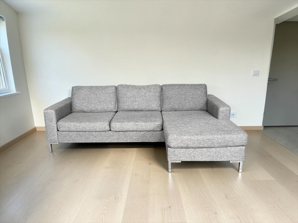 Grey Corner Sofa with Chaise – 240 x 150 cm