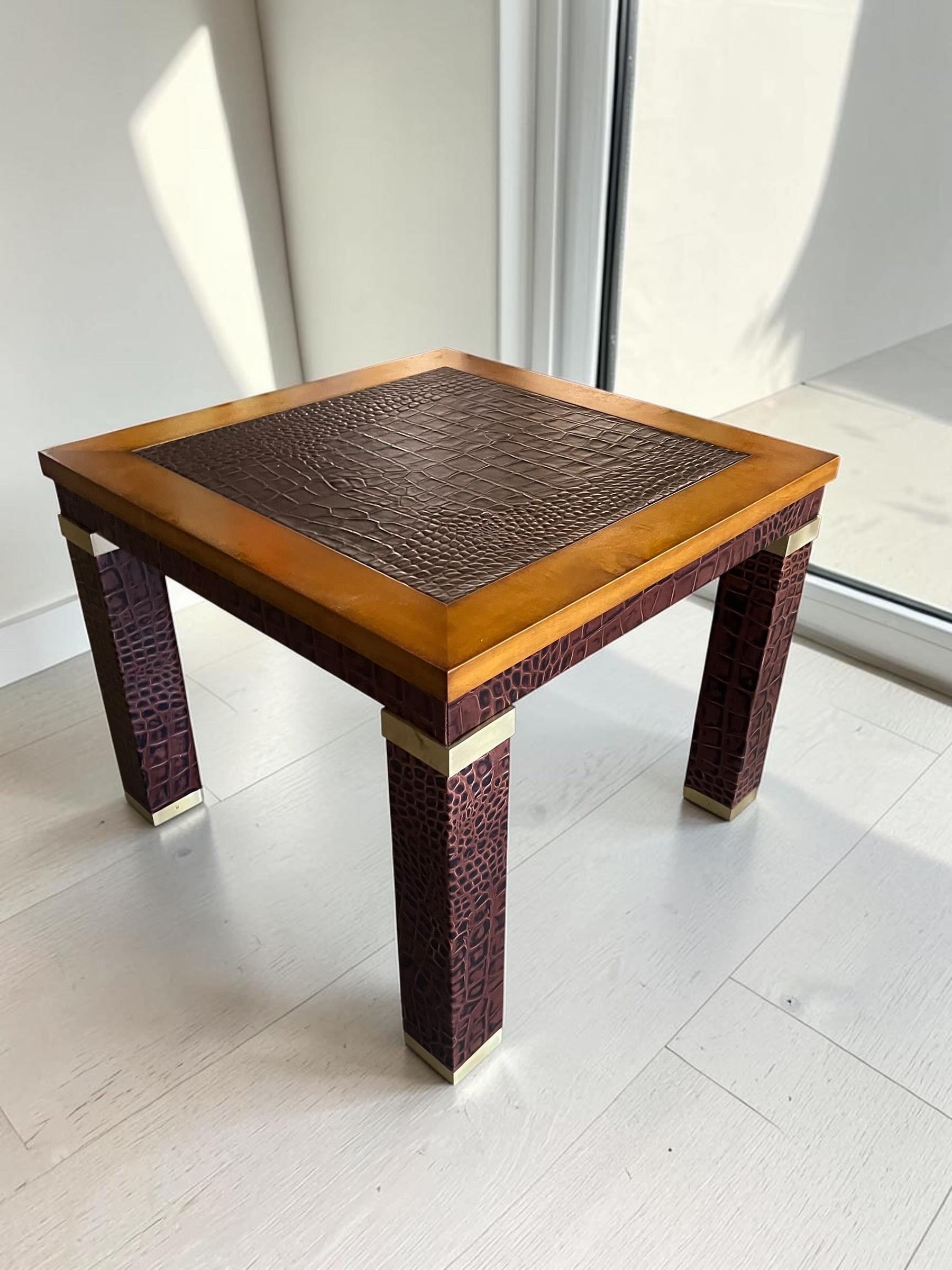 Crocodile alligator coffee table