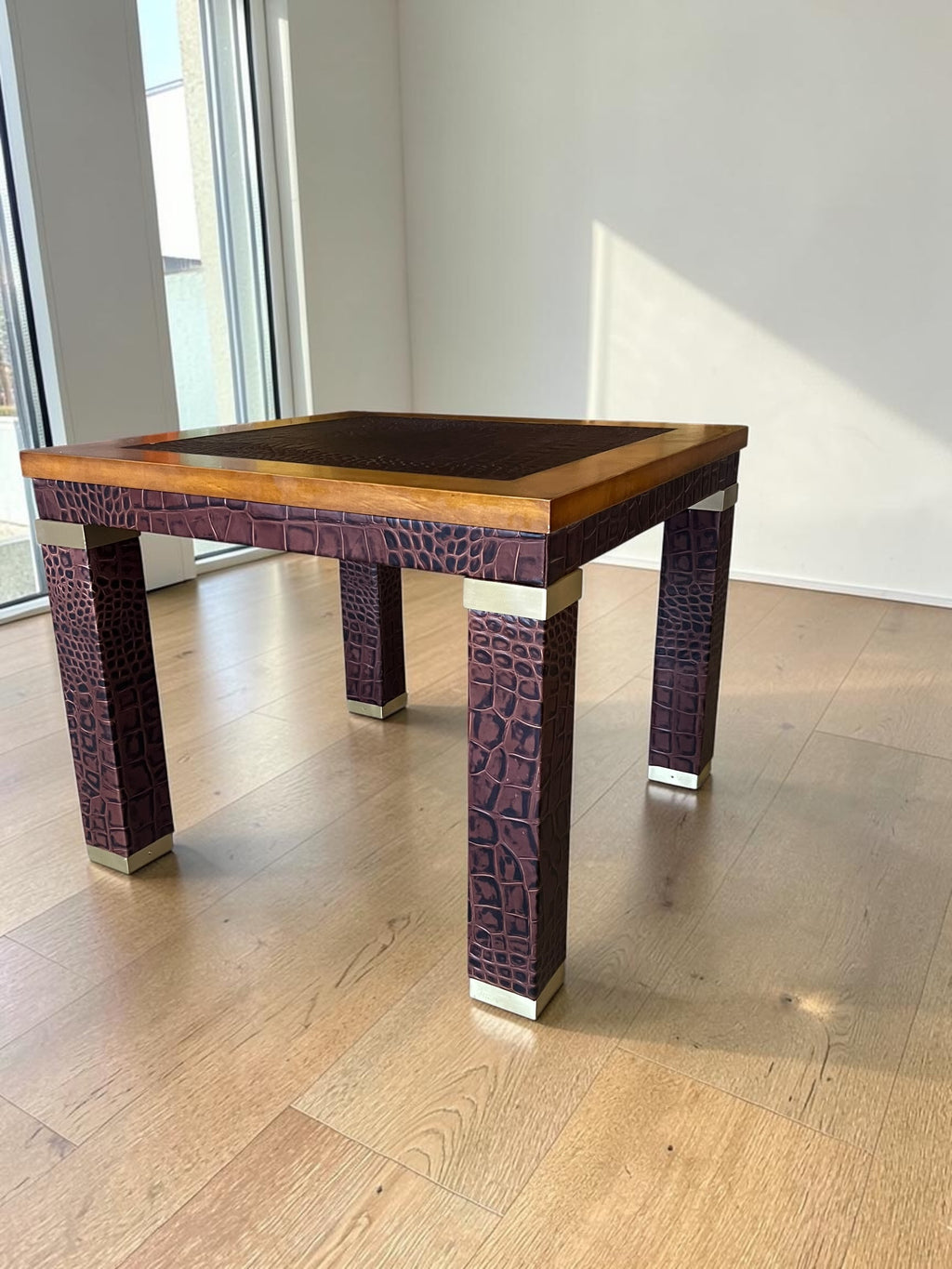 Crocodile alligator coffee table
